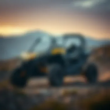 Can-Am Maverick XXC in action on a rugged terrain demonstrating its performance.