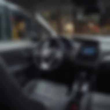 Interior showcasing the advanced technological features of the Honda Fit EX-L