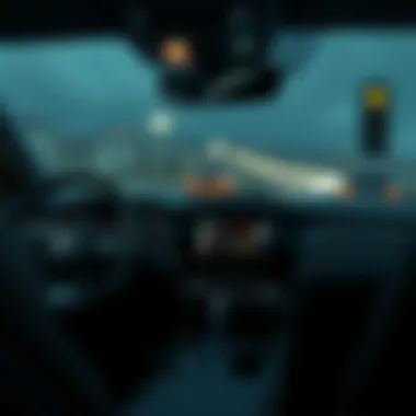High-Tech Dashboard and Controls Dashboard featuring advanced technology and controls