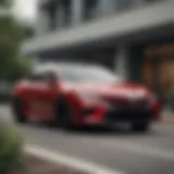 Stylish exterior design of the 2021 Camry XSE