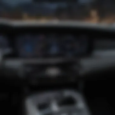 Advanced Dashboard Technology in the Kia Stinger Interior dashboard of a Kia Stinger showcasing technology and design