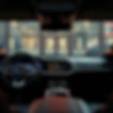 Luxurious and Technologically Advanced Interior Interior shot of the Dodge Challenger Widebody Black highlighting modern technology and luxurious materials