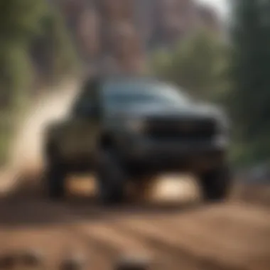 2021 Chevrolet Silverado 1500 Trail Boss illustrating off-road capability