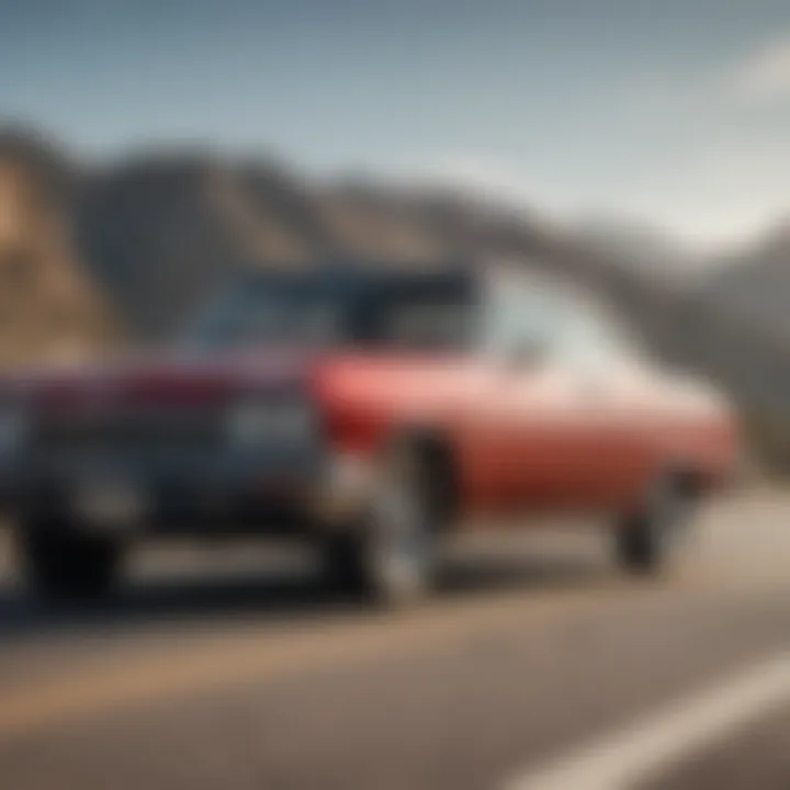 A satisfied driver enjoying their used Chevy Impala on the road.