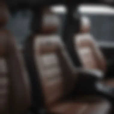 Close-up of captain seats in a Mazda vehicle