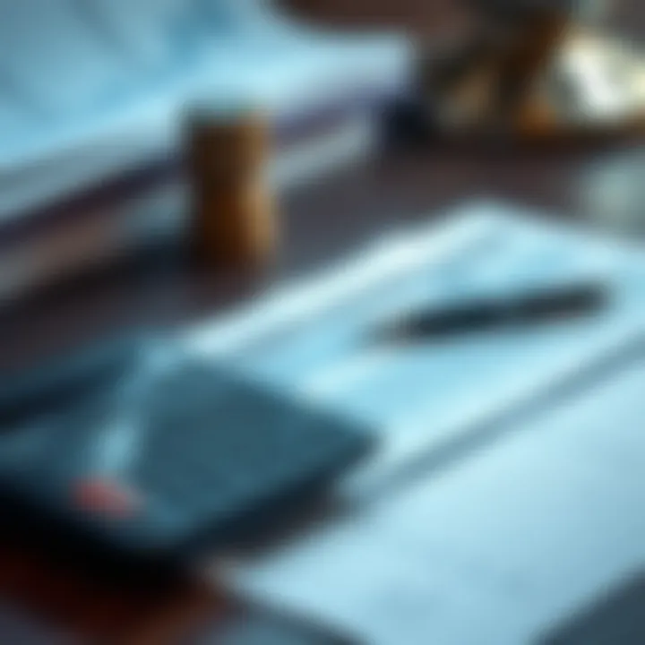 A close-up view of financial documents and a calculator on a desk