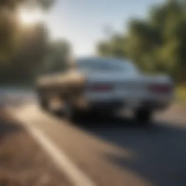 Chevrolet Impala on a scenic Houston road