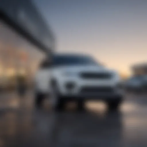 Exterior view of a Land Rover dealership in Fort Worth