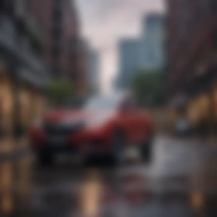 The Honda HR-V parked in an urban setting emphasizing its versatility.