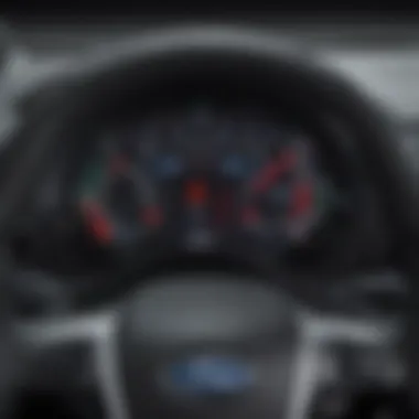 Close-up of the Ford Fiesta ST's performance dashboard