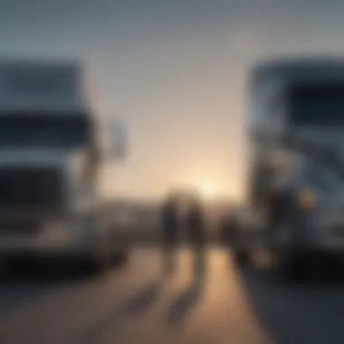 Effective Negotiation Tactics in Truck Trade-Ins Negotiation scene between seller and dealer