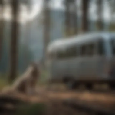 Wolf Pup Camper parked in scenic nature