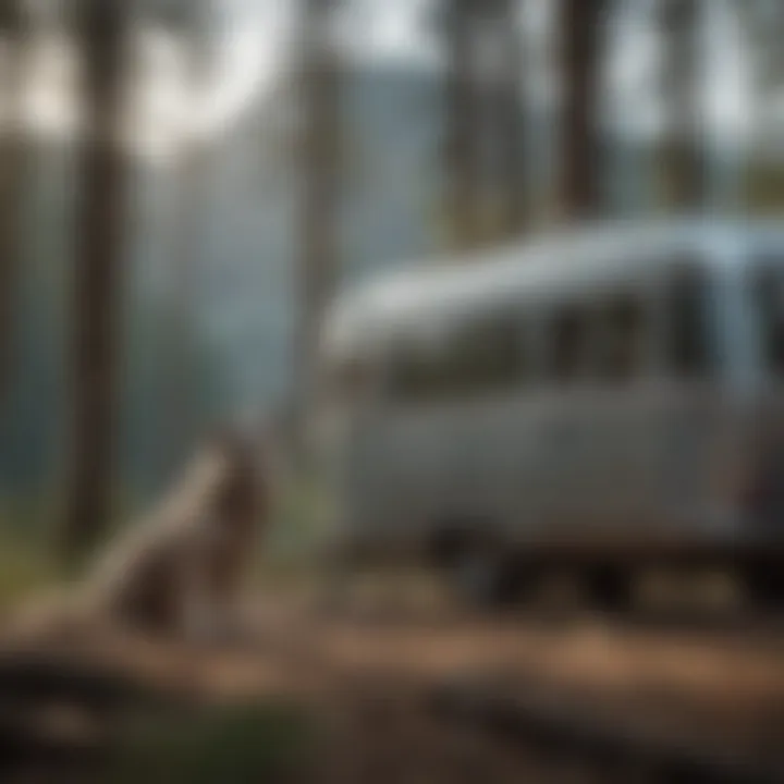 Wolf Pup Camper parked in scenic nature