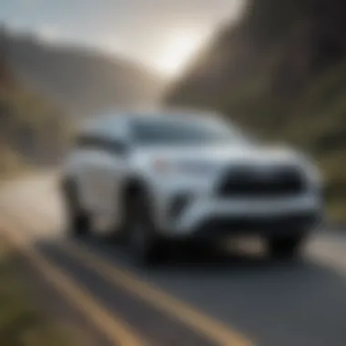 Highlander XP Package in Action on Scenic Roads Toyota Highlander XP Package in action on a scenic road