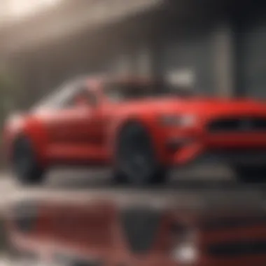 Evolution of Design: Modern Ford Mustang Modern Ford Mustang showcasing sleek design