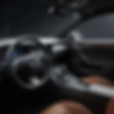 Innovative Car Interior Technology An interior view of a car emphasizing technological advancements