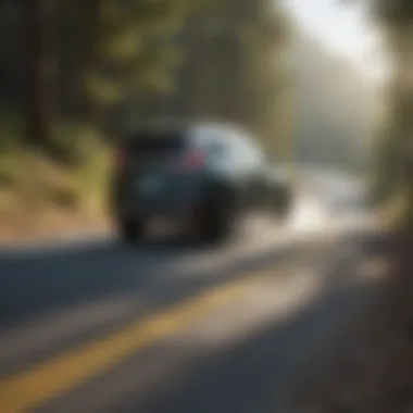 Eco-Friendly Performance of Honda CR-V Hybrid Honda CR-V Hybrid on a scenic road highlighting its eco-friendly nature