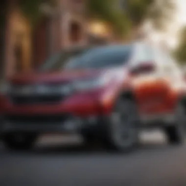 Modern Design of Honda CR-V Hybrid Sleek exterior of the Honda CR-V Hybrid showcasing its modern design