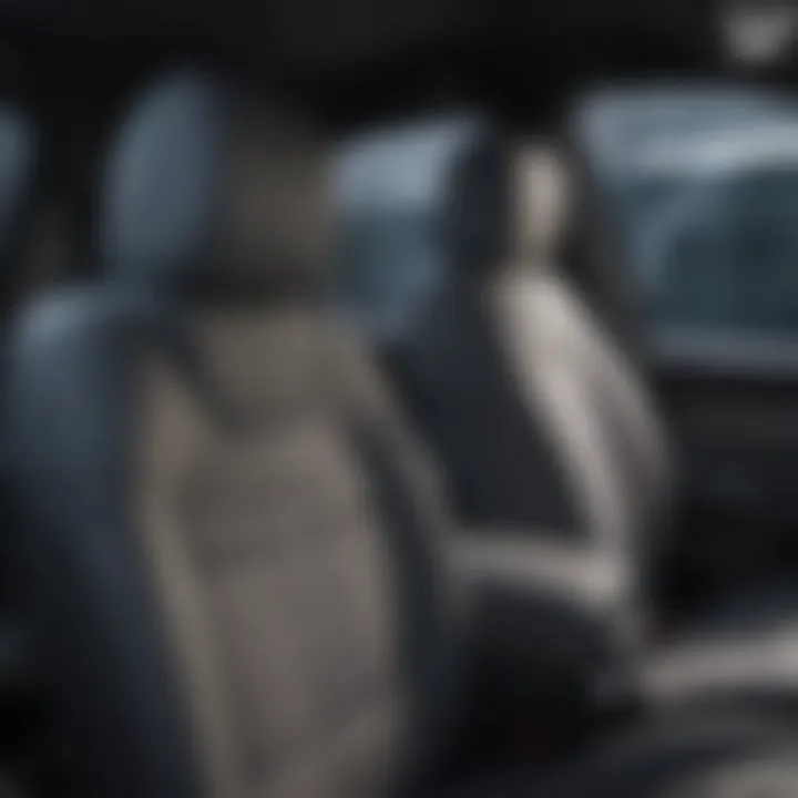 Close-up of Hyundai Palisade car seat comfort features