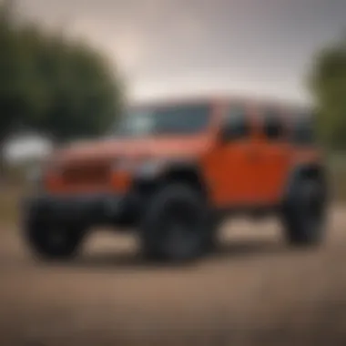 A side profile of the Jeep Wrangler Sahara XE emphasizing its robust design