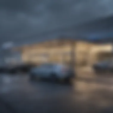 Exterior view of a car dealership in Oelwein