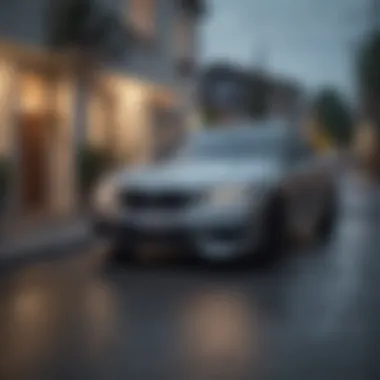 A BMW parked in a residential area, symbolizing affordability