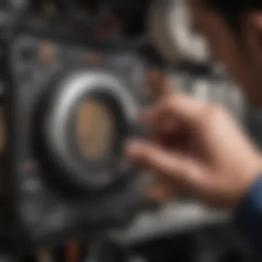 Troubleshooting Thermostat Problems Mechanic diagnosing a thermostat issue
