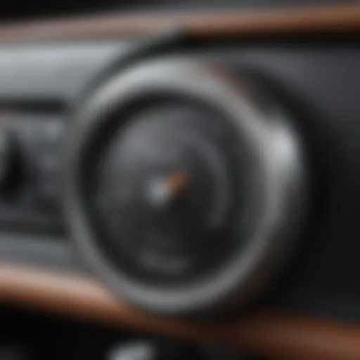 Close-up view of a car thermostat